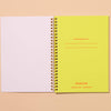Modern Colorful Summer Letterpress Spiral Notebook — Pickle
