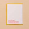 Happy Birthday Hottie Letterpress Card - Hot Dog- Made in USA