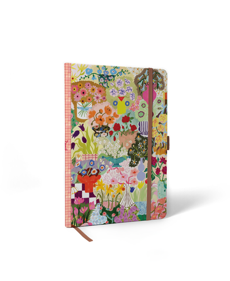 Wild Garden Soft Touch Hardbound Layflat Notebook Journal