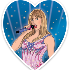 Taylor Greatest Era Heart Die Cut Sticker