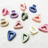 3 pcs Matte Assorted Shape Hair Claw Clip Set