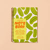 Modern Colorful Summer Letterpress Spiral Notebook — Pickle
