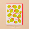 Olive Everything About You Letterpress Food Love Card- Made in USA