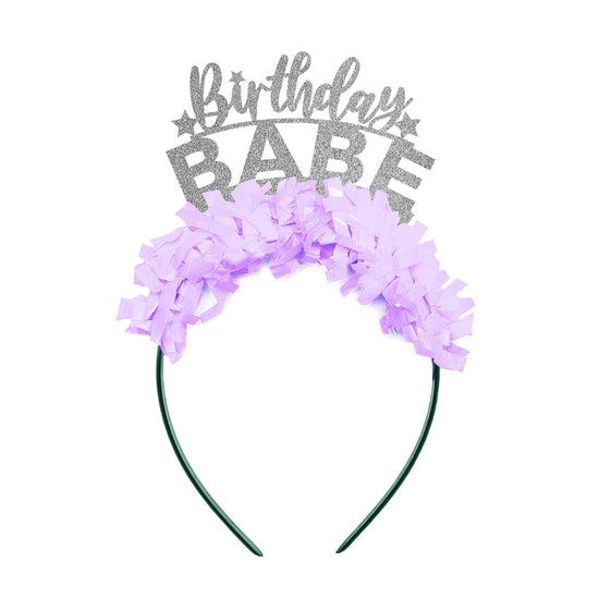 Birthday Babe Party Headband Crown