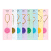Mini 4" Gold Number Sparkler Wand Card - Singles: Mini Gold Number - Star