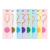 Mini 4" Gold Number Sparkler Wand Card - Singles: Mini Gold Number - 3