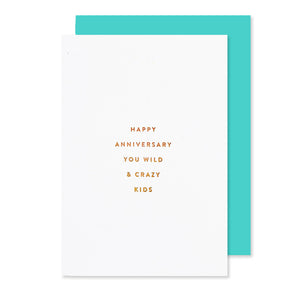 Crazy Kids Petite Anniversary Card