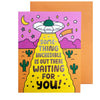 Something Incredible Spaceship Graduation Card