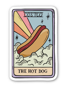 Costco Hot Dog Tarot Sticker 
