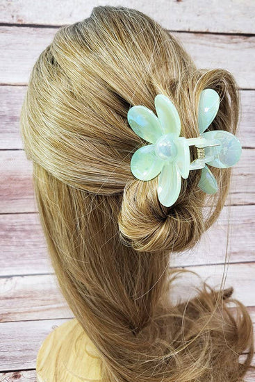 Jelly Color Daisy Flower Hair Claw Clip