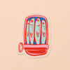 Sardines Vinyl Sticker, Foodie Lover, Grocery, Food - Fisherman's Wife- Made in USA - Stocking stuffer, Holiday, Gift Guide