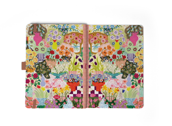 Wild Garden Soft Touch Hardbound Layflat Notebook Journal
