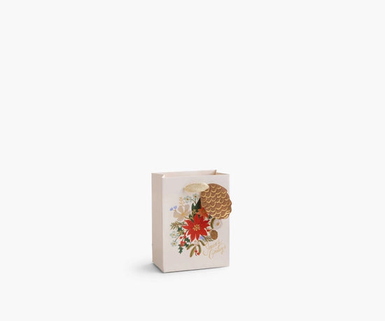 Holiday Bouquet Small Gift Bag
