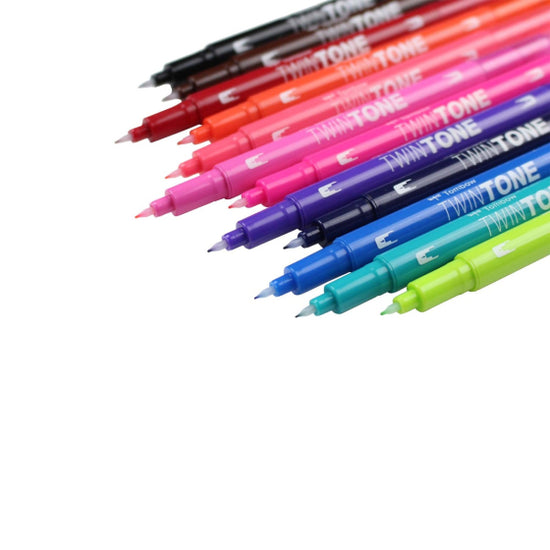 TwinTone Marker Set - 12-Pack Bright