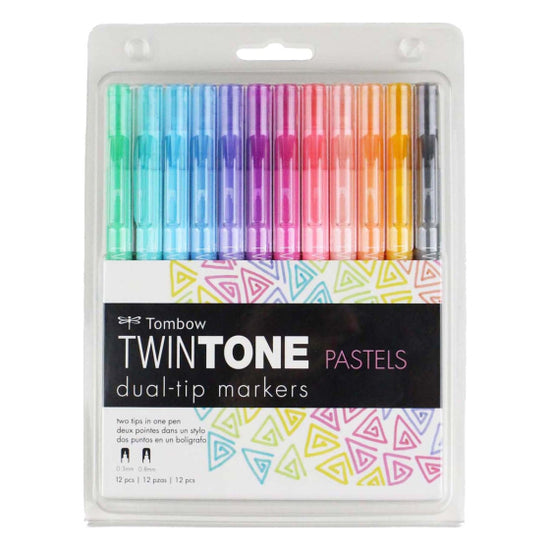 TwinTone Marker Set - 12-Pack Pastels