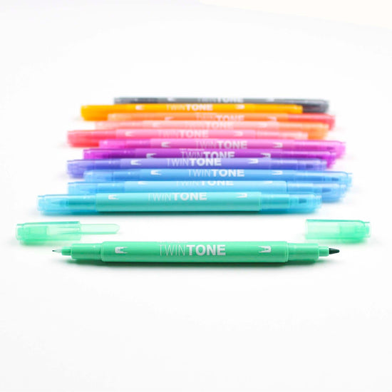 TwinTone Marker Set - 12-Pack Pastels