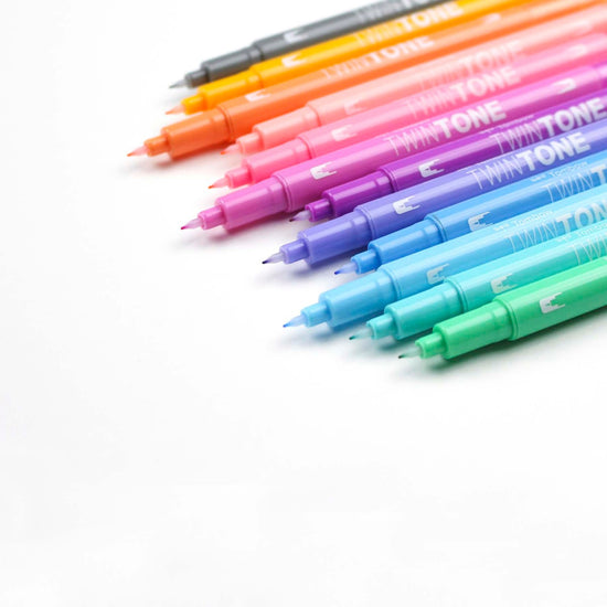 TwinTone Marker Set - 12-Pack Pastels