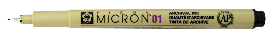 Pigma Micron 01 Pen Black – Lionheart Prints