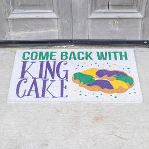 King Cake Coir Doormat