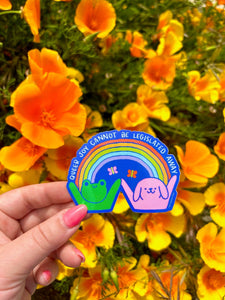 Queer Joy Cannot Be Legislated Away Sticker