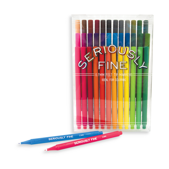 Seriously Fine Felt Tip Markers 36 Pack