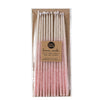 Tall Pink Ombre Beeswax Birthday Candles