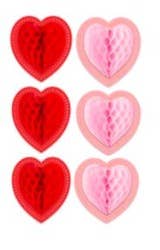 Honeycomb Heart Stickers