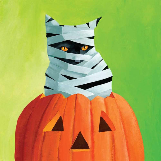 Mummy Cat Beverage Napkins