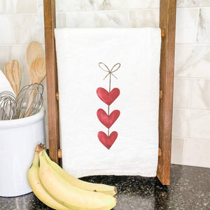 String of Hearts - Valentine's Tea Towel