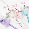 Rainbow Sequin Bow Easter Bunny Pen