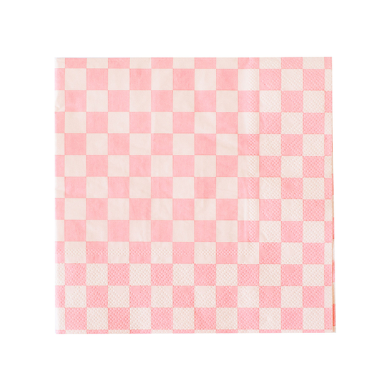 Check It! Tickle Me Pink Large Napkins - 16 Pk.