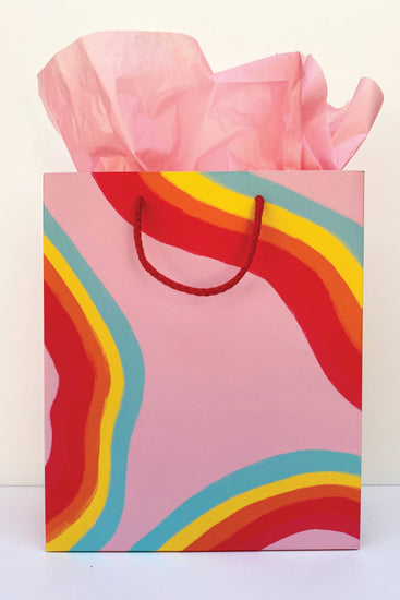 Rainbow Ribbon Gift Bag