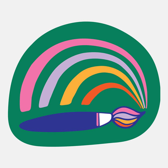 Brush Rainbow Sticker