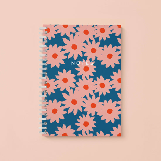 Modern Flowers Spiral Notebook