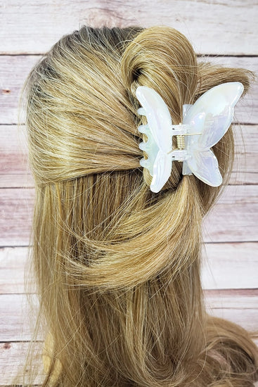 Jelly Color Butterfly Hair Claw Clip