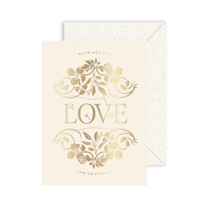 Deco Floral Love Notecard Set