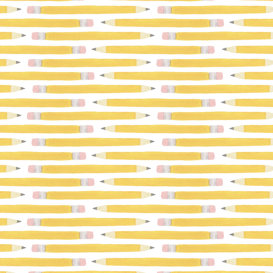 Classic Yellow Pencils Wrapping Paper