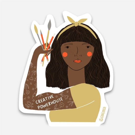 Creative Powerhouse Sticker -- Yellow Headband