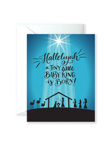 Tiny Baby King Greeting Card