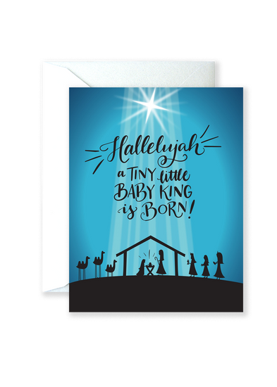 Tiny Baby King Greeting Card