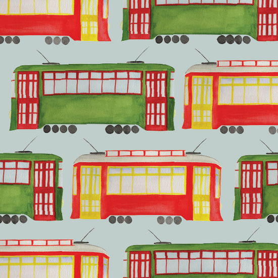 Everyday Streetcars Wrapping Paper