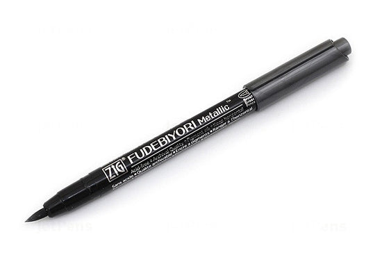 Zig Fudebiyori Metallic Brush Pen Black