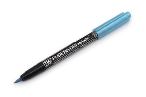 Zig Fudebiyori Metallic Brush Pen Blue