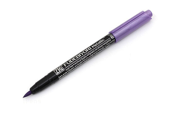 Zig Fudebiyori Metallic Brush Pen Light Violet
