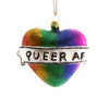 Queer AF Heart Ornament