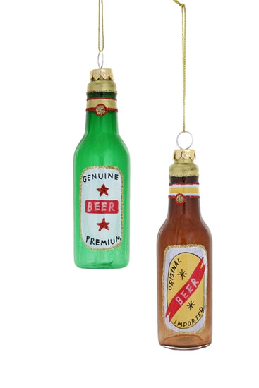 Bottled Beer Ornament -- 2 Asst.