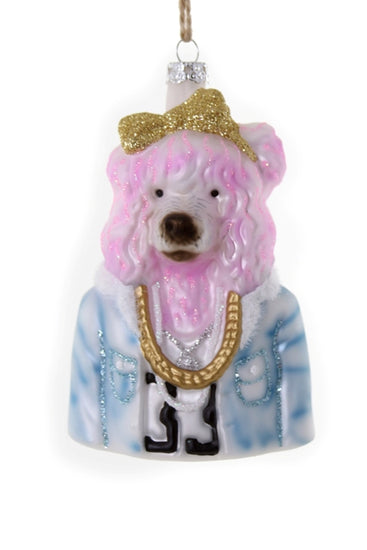 Pink Poodle Ornament