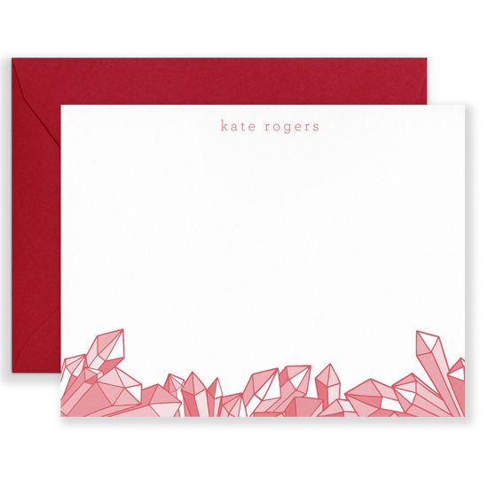 Personalized Gems Social Stationery