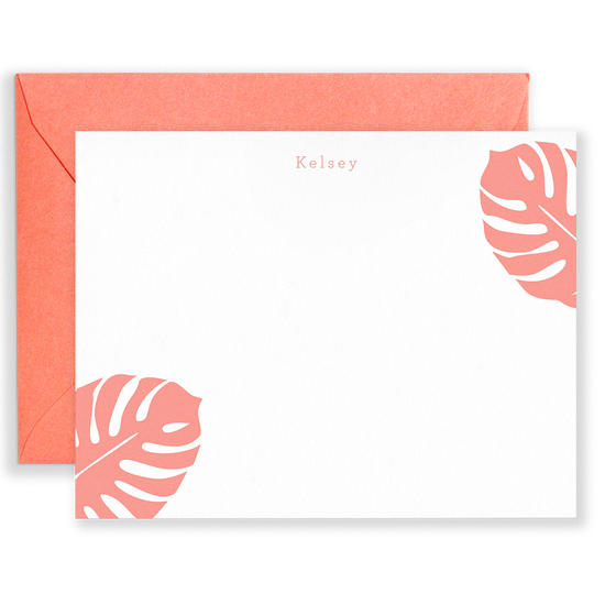 Personalized Monsteras Social Stationery