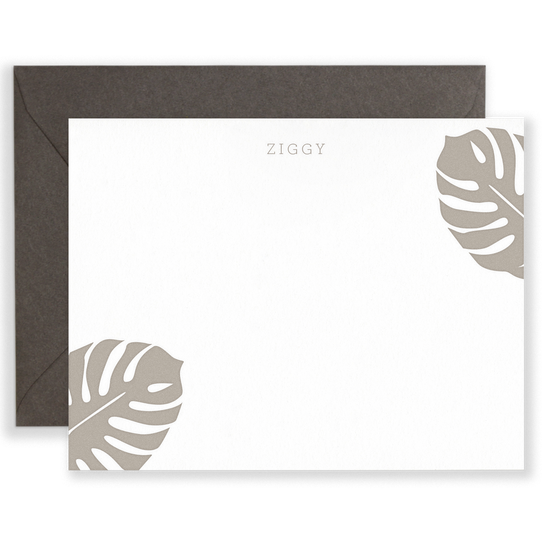 Personalized Monsteras Social Stationery